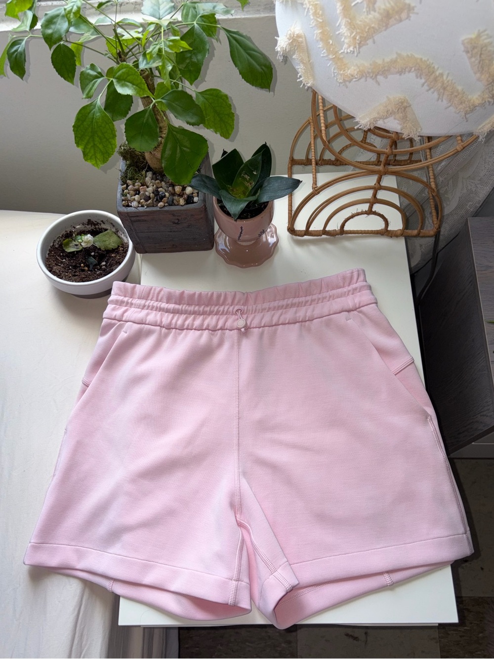 Lululemon Softstreme shorts in strawberry milkshake pink